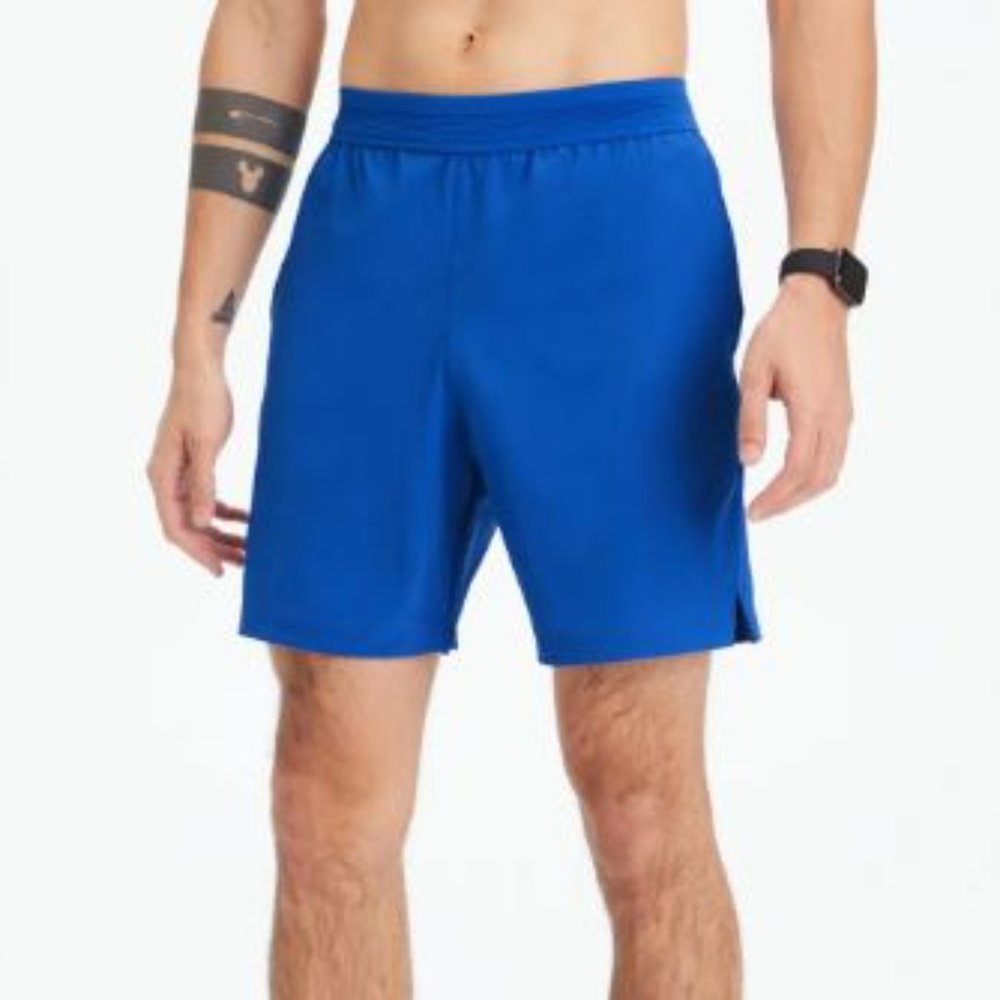 FABLETICS Men's The Fundamental Short (Lined) in Blue Size M NWT